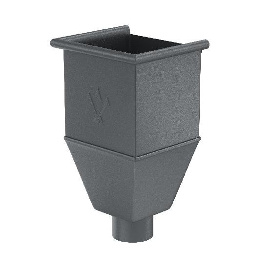 Водосток Aquasistem, Система 125/90 - Воронка_водосборная удлиненая RR 23 Маренго matt купить в Одинцово