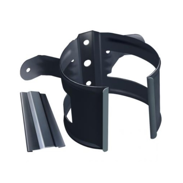 Водосток Grand Line 125x90 – Хомут трубы (на дерево) RAL 7024 купить в Одинцово