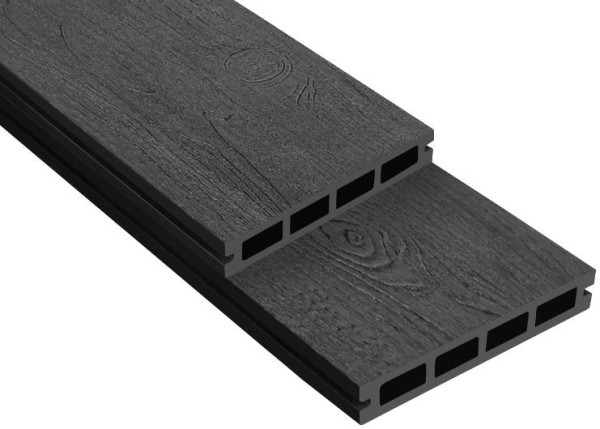 Террасная доска ДПК Outdoor 3D NEVADA/CALIFORNIA черная купить в Одинцово