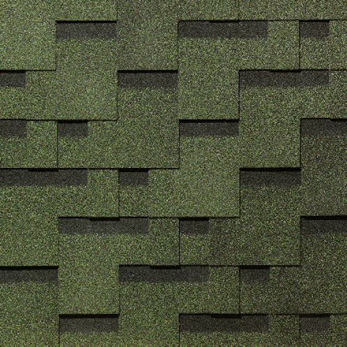 Гибкая черепица PIE EUROPA Docke, коллекция Матрица Зелёный купить в Одинцово