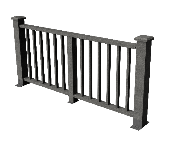 Ограждения декоративное ДПК GRINDERDECO Альма серый базальт купить в Одинцово