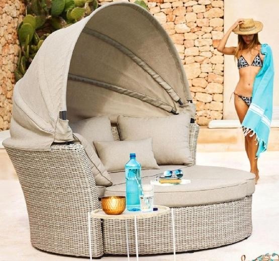 Диван-Трансформер AFINA плетеный из иск. ротанга AFM-325 Beige купить в Одинцово