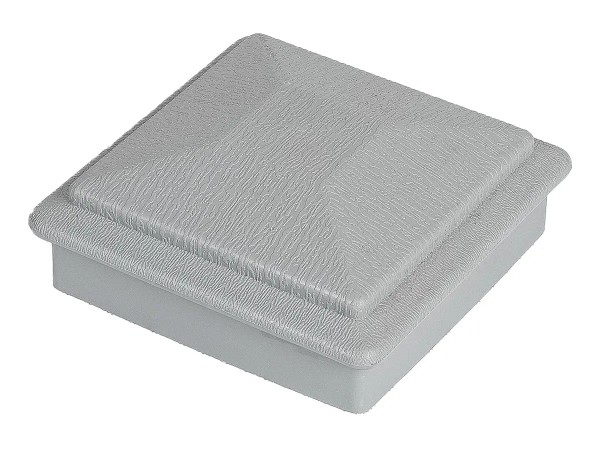 Крышка верхняя фигурная ПВХ для столба Deckart 100х100 Серый купить в Одинцово