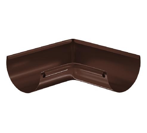 Водосток Aquasistem, система 125x90 - Угол желоба, внутренний 90° RAL 8017 Коричневый купить в Одинцово