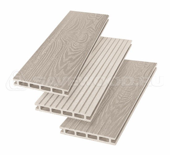 Террасная доска из ДПК SW Carpinus (T) — двухсторонняя бежевый купить в Одинцово