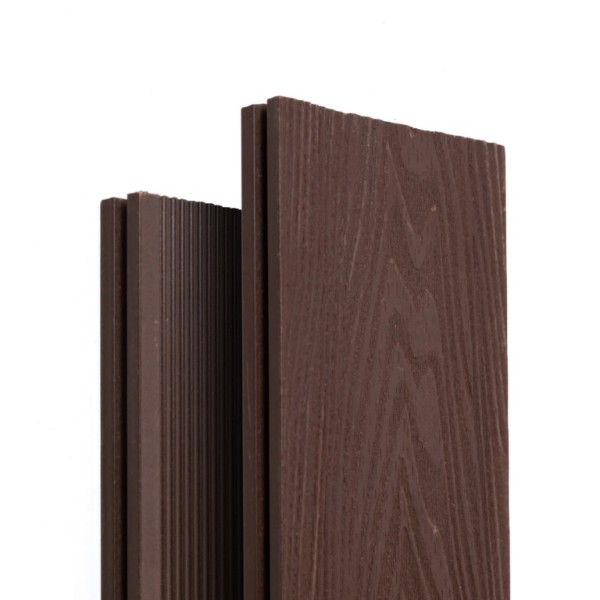 Террасная доска Ecodecking Экстра 3D полнотелая Графит купить в Одинцово