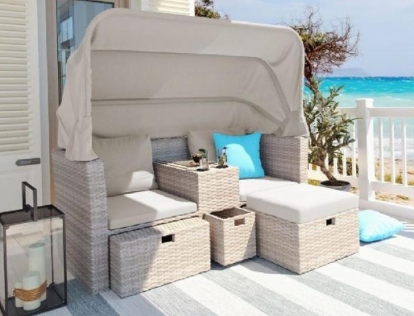 Комплект мебели AFINA плетеной из иск. ротанга AFM-330 Beige купить в Одинцово