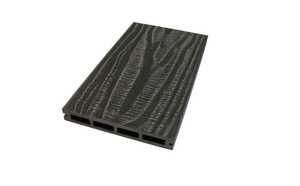 Террасная доская ДПК NanoWood Nature 3D (20мм) пустотелая Графит купить в Одинцово