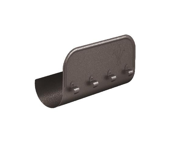 Водосток Aquasistem, Система 150/100 - Ограничитель перелива прямой RR 32 Тёмно-коричневый matt купить в Одинцово