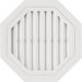 Восьмиугольная фронтонная вентиляционная решётка, Белая купить в Одинцово