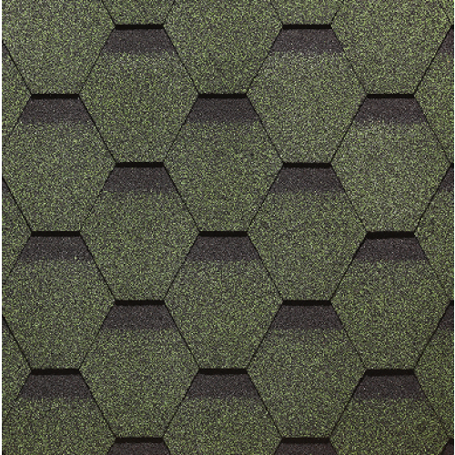 Гибкая черепица PIE EUROPA Docke, коллекция Карат Зелёный купить в Одинцово