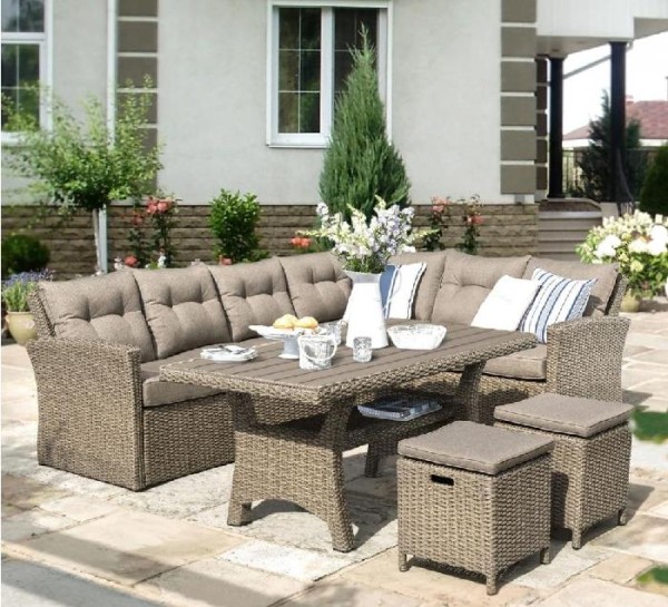 Комплект мебели AFINA плетеной из иск. ротанга AFM-307B Beige купить в Одинцово