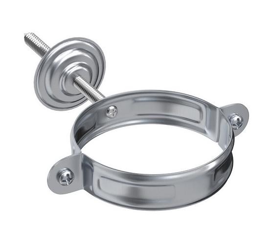 Водосток Aquasistem, Система 150/100 - Хомут для крепления трубы оцинковка купить в Одинцово