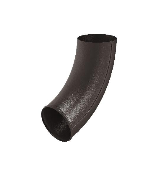 Водосток Aquasistem, Система 150/100 - Отвод трубы RR 32 Тёмно-коричневый matt купить в Одинцово