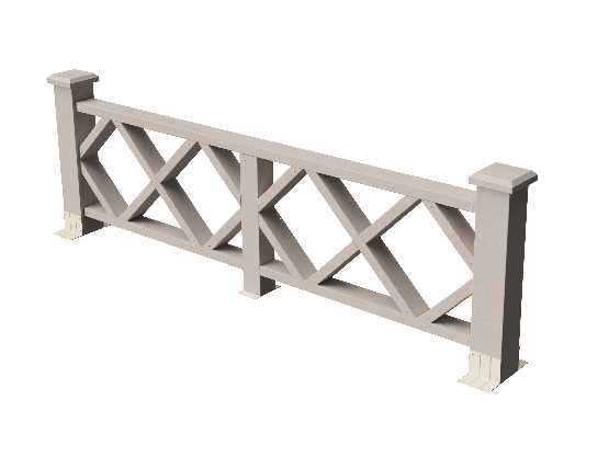 Ограждения декоративное ДПК GRINDERDECO Миллениум выбеленый дуб купить в Одинцово