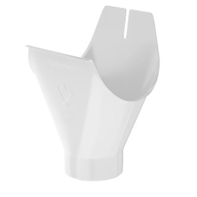 Водосток Aquasistem, система 125x90 - Воронка желоба RR 20 Мраморно-белый