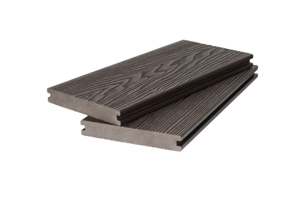 Доска террасная 3D фактура дерева POLIVAN GROUP двухсторонняя полнотелая SINGARAJA тёмно-коричневый купить в Одинцово