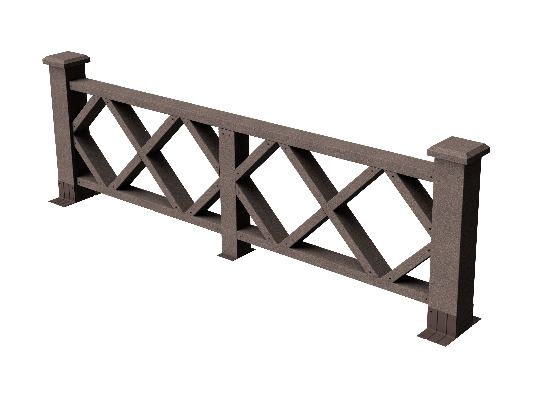 Ограждения декоративное ДПК GRINDERDECO Миллениум венге купить в Одинцово