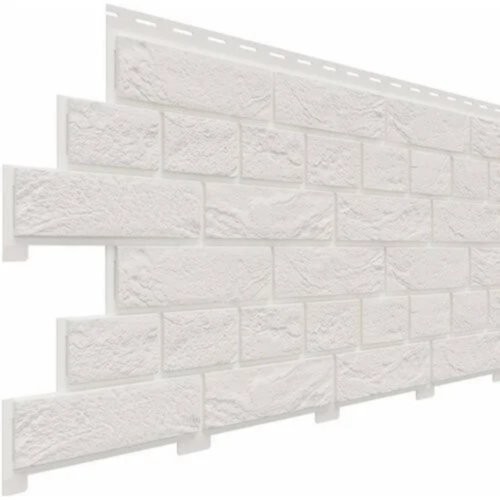 Фасадная панель Доломит Кирпич Славянка Белоснежный купить в Одинцово