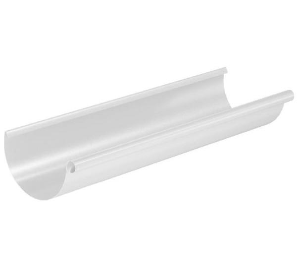 Водосток Aquasistem, система 125x90 - Водосточный желоб 3.00м RR 20 Мраморно-белый купить в Одинцово