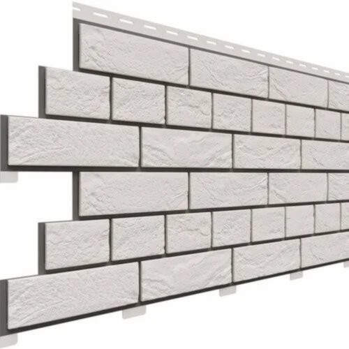 Фасадная панель Доломит Кирпич Славянка Белый купить в Одинцово