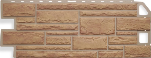 Цокольный сайдинг альта-профиль - коллекция "камень", бежевый купить в Одинцово