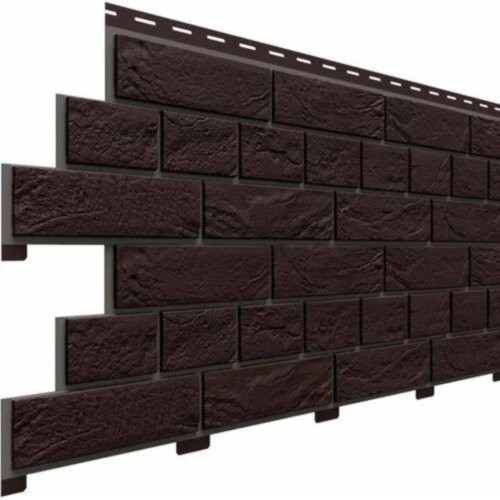 Фасадная панель Доломит Кирпич Славянка Коричневый  купить в Одинцово