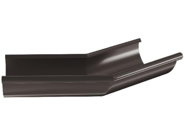 Водосток Aquasistem, система 150/100 - Угол желоба, наружный 135° RR 32 Тёмно-Коричневый купить в Одинцово