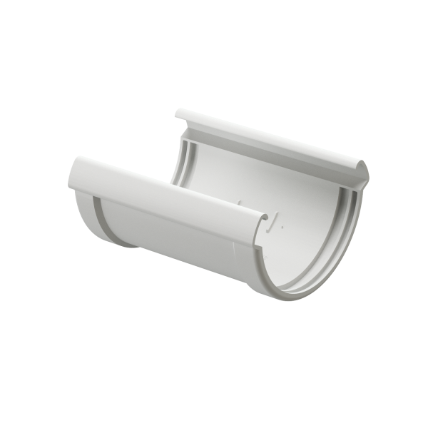 Соединитель Желоба Docke Lux ПВХ Пломбир купить в Одинцово