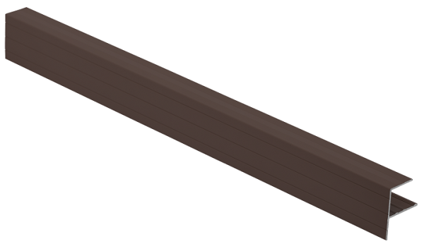 F-профиль Grinder закрывающий коричневый купить в Одинцово
