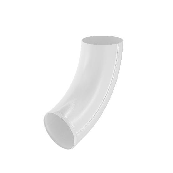 Водосток Aquasistem, система 125x90 - Отвод трубы RAL 9003 Белый купить в Одинцово