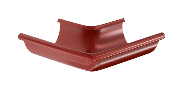 Водосток Aquasistem, система 125x90 - Угол желоба, наружный 90° RR 29 Бургундский купить в Одинцово