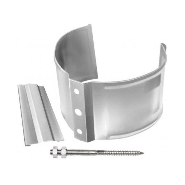 Водосток Grand Line 150x100 – Хомут трубы (на кирпич) RAL 9003 купить в Одинцово