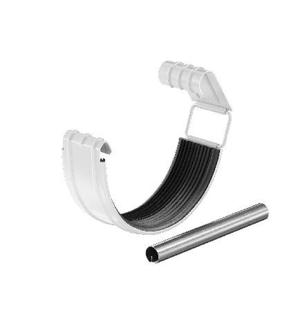 Водосток Aquasistem, система 125x90 - Соединитель желоба с резиновым уплотнителем RAL 9003 Белый купить в Одинцово