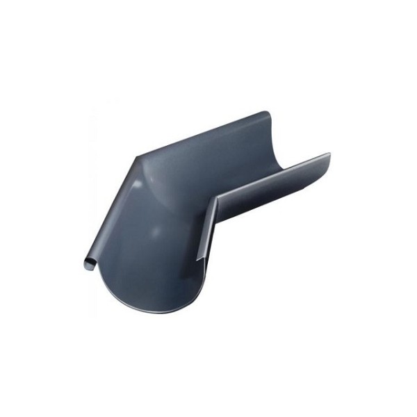 Водосток Grand Line 150x100 – Угол желоба наружный 135° RAL 7024 купить в Одинцово