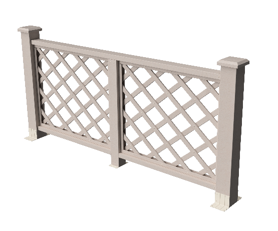 Ограждения декоративное ДПК GRINDERDECO Ламбет выбеленый дуб купить в Одинцово