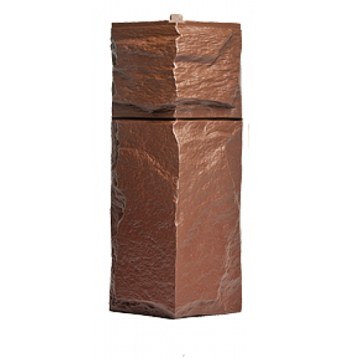 Угол T-Сайдинг-Гранит Леон Коричневый купить в Одинцово