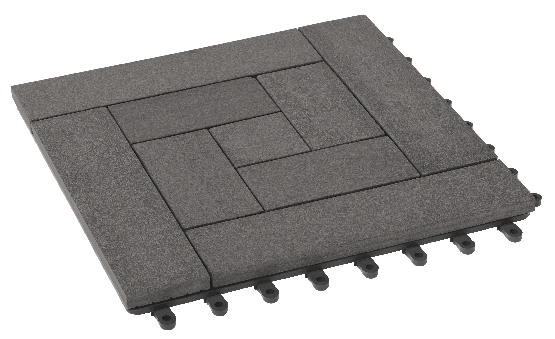 Модульный паркет ДПК GRINDERDECO Люкс 10 Серый базальт купить в Одинцово