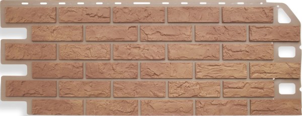 Фасадная панель Цокольный сайдинг Альта-профиль - коллекция "кирпич", кирпич бежевый купить в Одинцово