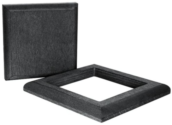 Комплект крышка и юбка ДПК для столба Polivan SINGARAJA черный купить в Одинцово