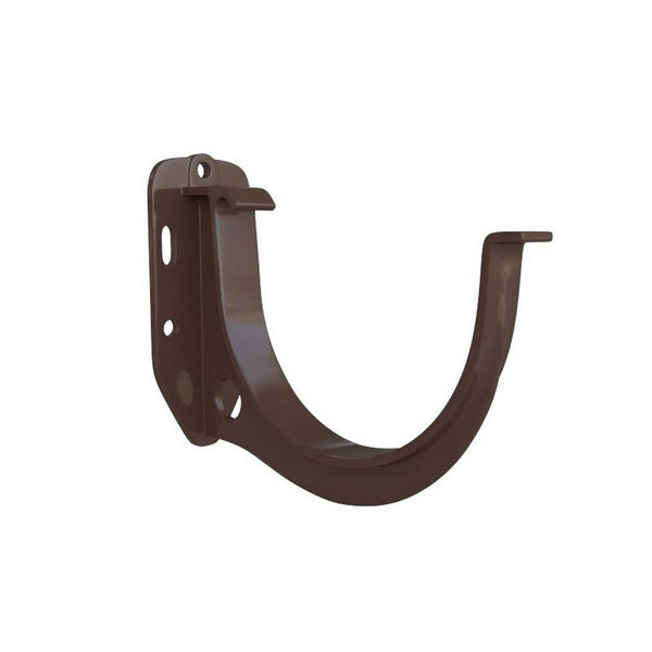 Водосток Альта-Профиль ПВХ – Кронштейн желоба водосточный (коричневый) купить в Одинцово