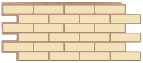 Фасадная панель T-Сайдинг - Кирпич Модерни Желтый купить в Одинцово