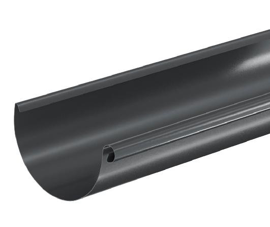 Водосток Aquasistem, система 150/100 - Водосточный желоб 3.00м RAL 7024 Тёмно-серый купить в Одинцово