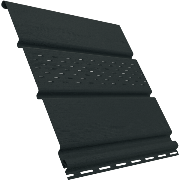 Софит Ю-Пласт перфорация по центру, графитовый купить в Одинцово