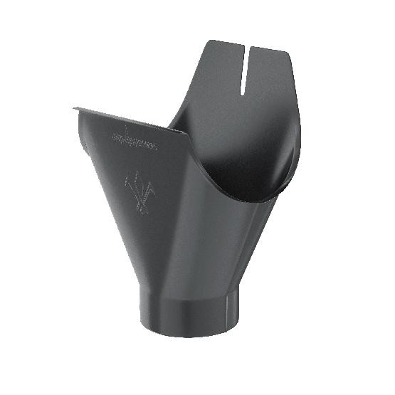 Водосток Aquasistem, система 150/100 - Воронка желоба RAL 7024 Тёмно-серы купить в Одинцово