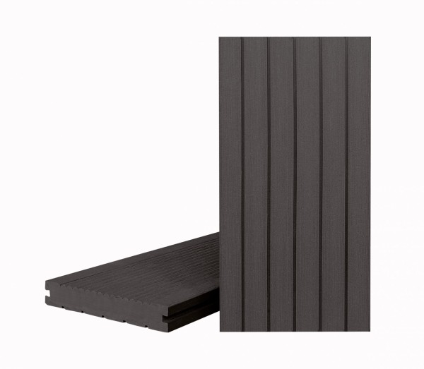 Террасная доска Классик Чёрное дерево (полнотелая с пазом) купить в Одинцово