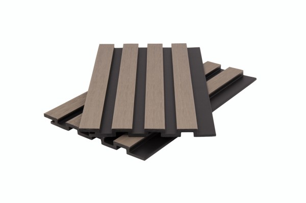 Стеновая панель брусковая двухцветная co-extrusion, snow mix купить в Одинцово