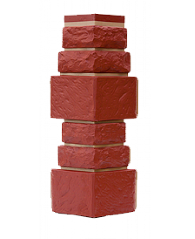 Угол T-Сайдинг-Дикий Камень Бордовый купить в Одинцово