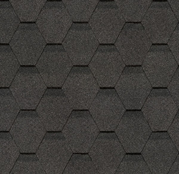 Гибкая черепица Docke, коллекция Шестигранник Серый купить в Одинцово