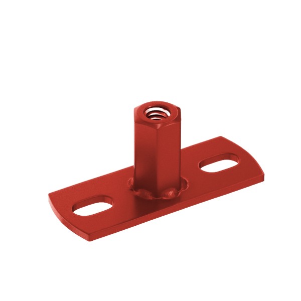 Водосток Aquasistem, система 150x100 - Держатель для хомута под метиз RR 29 Бургундский купить в Одинцово